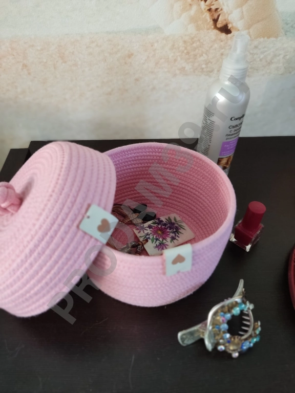 Круглая корзина бочонок