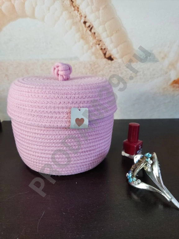 Круглая корзина бочонок