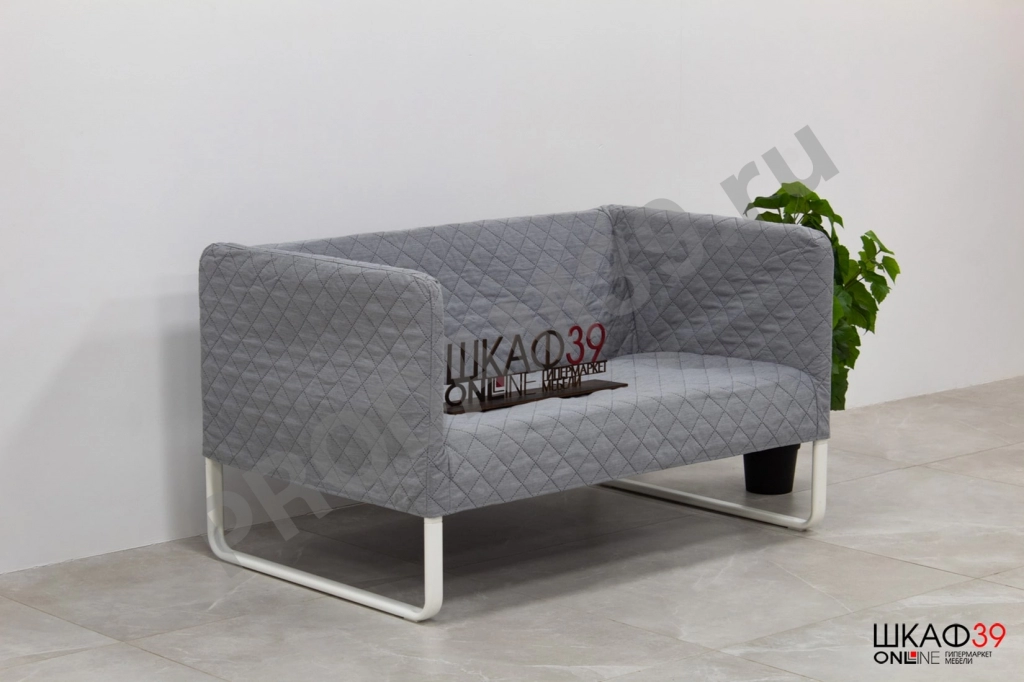 KNOPPARP 2-местный диван, светло-серый