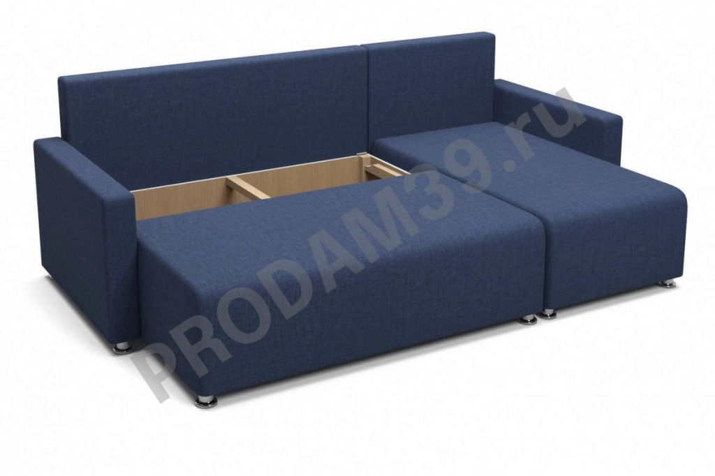 Челси (01) Диван угловой синий (угол. универс.)