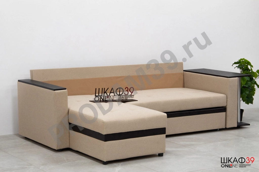 Атланта Диван угловой Kiton 02 бежевый (угол универ.)