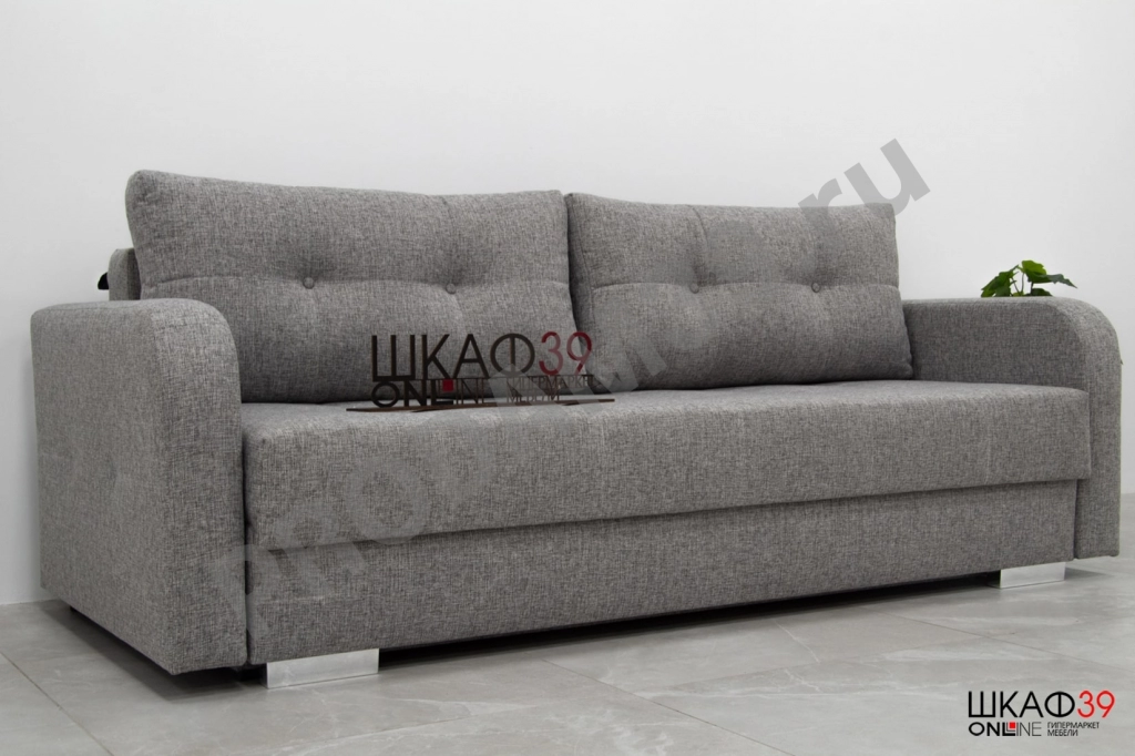 Бостон диван прямой wool grafit (Без накладок)