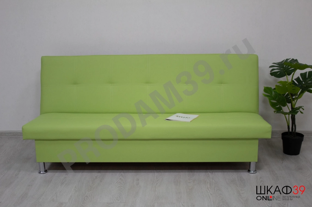 Бомонд (02) Диван прямой Boston 25 экокожа зеленая