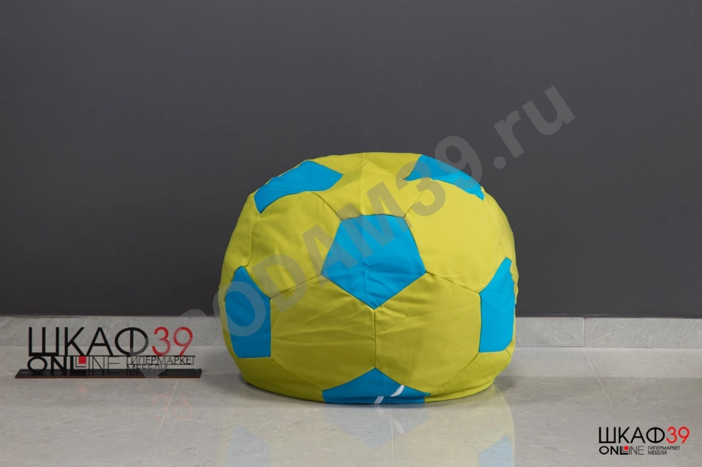 Бонн Кресло-мешок (Рогожка NEO, зеленый/голубой)