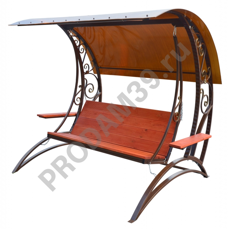 Садовые качели из металла