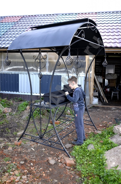 Мангал с навесом, под заказ