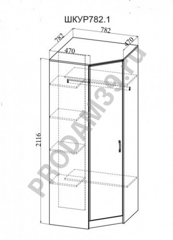 Шкаф Угловой Ронда