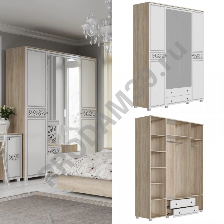 Шкаф 4х створчатый Мадлен