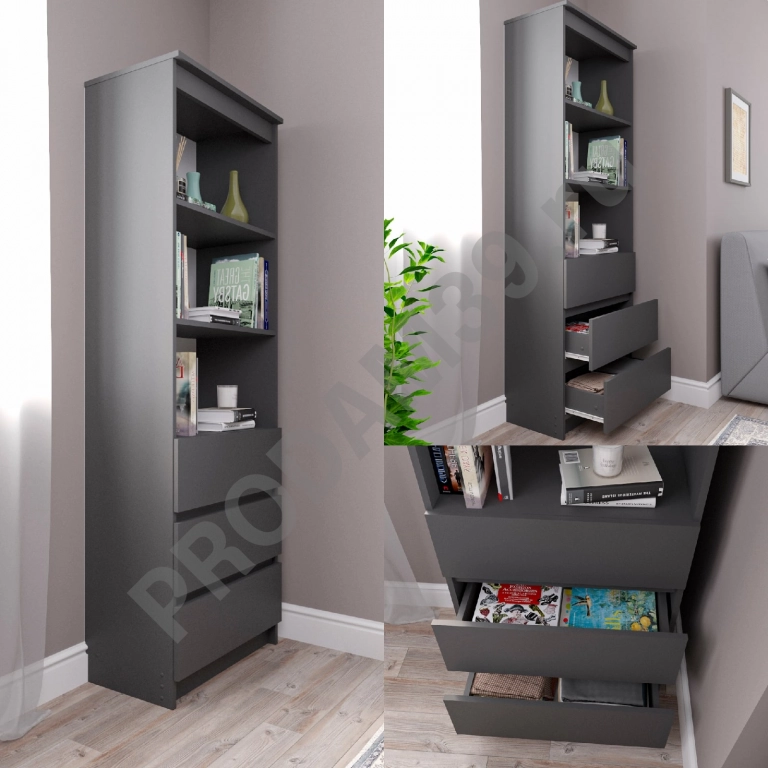 Стеллаж Мори Графит