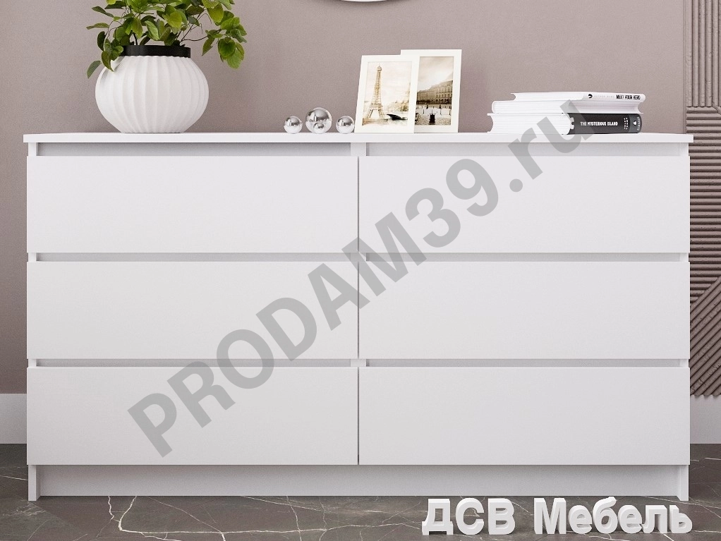 Комод Мори 1380.6 Белый