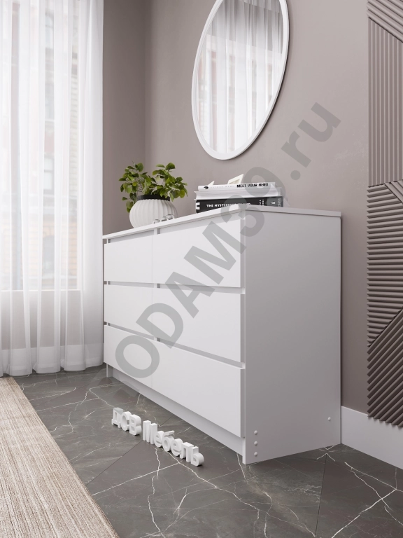 Комод Мори 1380.6 Белый