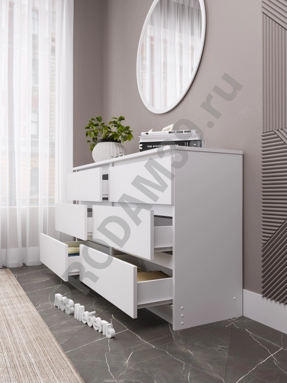 Комод Мори 1380.6 Белый