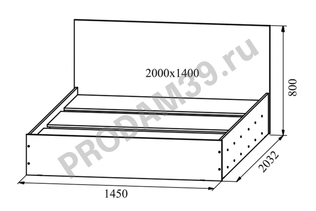 Кровать Ронда 140х200