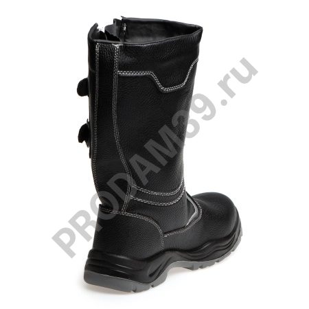 Сапоги утепленные на ПУ/Нитрил подошве с композитным подноском кожа, ПУ/Нитрил, МБС, шерстин, черный