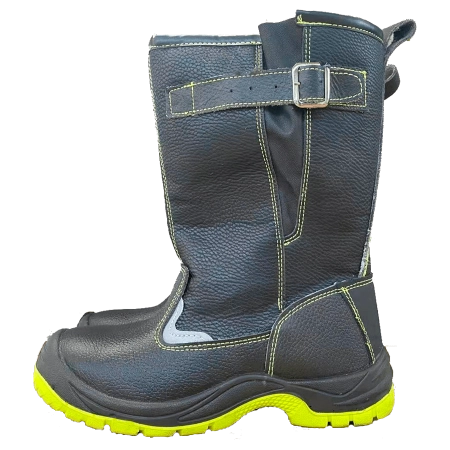 Сапоги рабочие на ПУ/ПУ подошве с металлическим подноском, Лайм