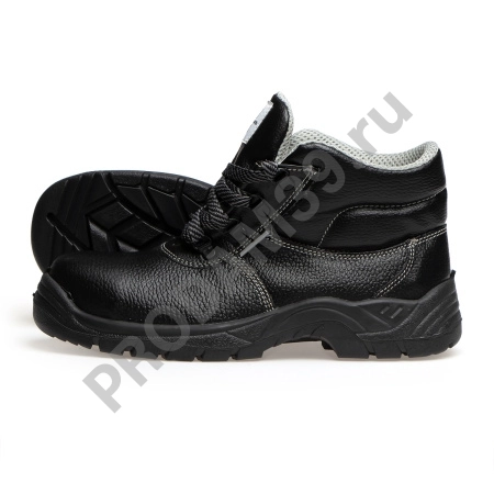 Ботинки 3208Т МП, кожа, иск. кожа, ПУ, черный
