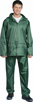 Костюм влагостойкий НЕПТУН (курт/бр), нейлон/ПВХ, капюшон, синий