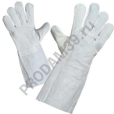 ПЕР 302 Крага СЕРАЯ, серый, спилок КРС, б/подклада