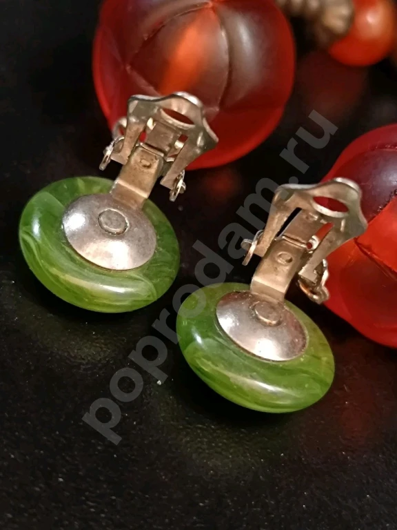 Крупные Клипсы. Винтаж.