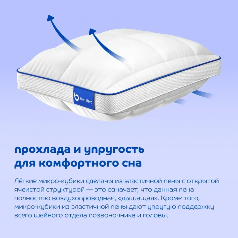 Подушка Blue Sleep Hybrid Cube