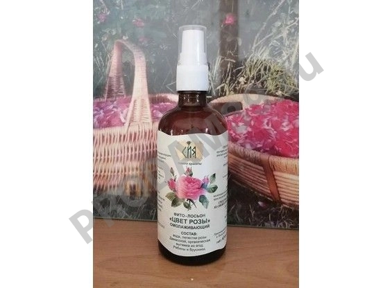 Фито-лосьон «Цвет розы» ОМОЛАЖИВАЮЩИЙ 100 мл. СТЕКЛО