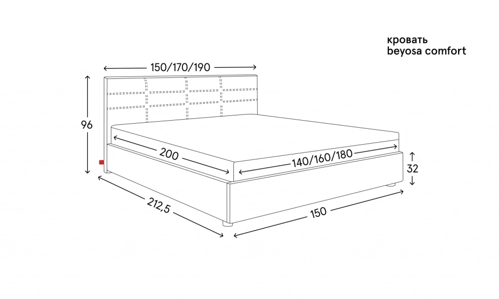 Кровать Beyosa comfort
