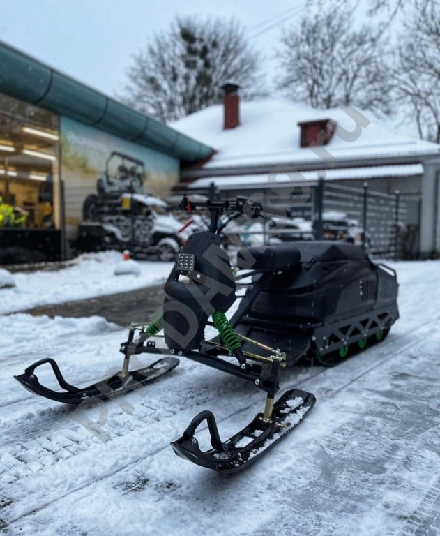 Утилитарный мотобуксировщик Мухтар 15 + лыжный модуль УЛМ-2 (2021)