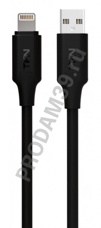 Кабель TFN USB to Lightning, 1м, черный