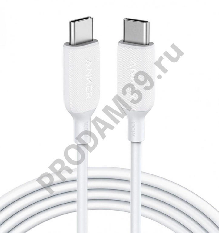 Кабель ANKER PowerLine III USB-C to USB-C 1,8m, белый