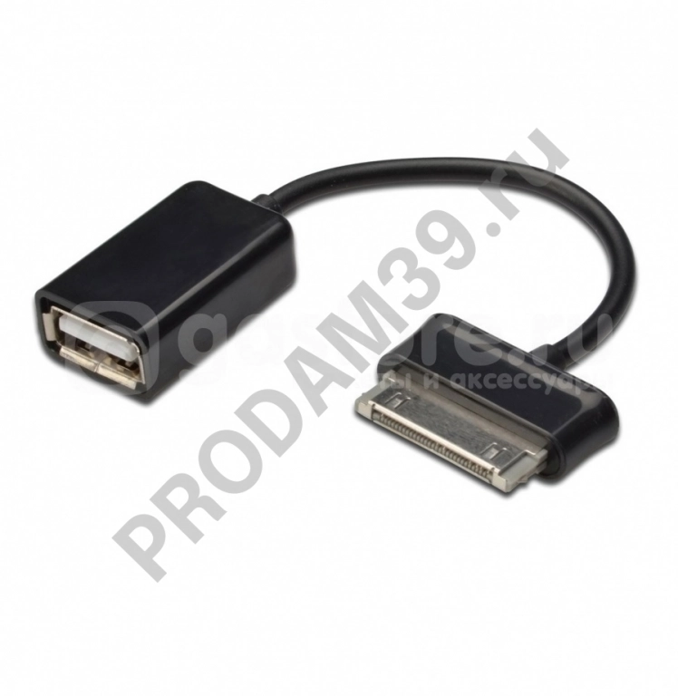 Переходник OTG USBm - 30-pinf Black