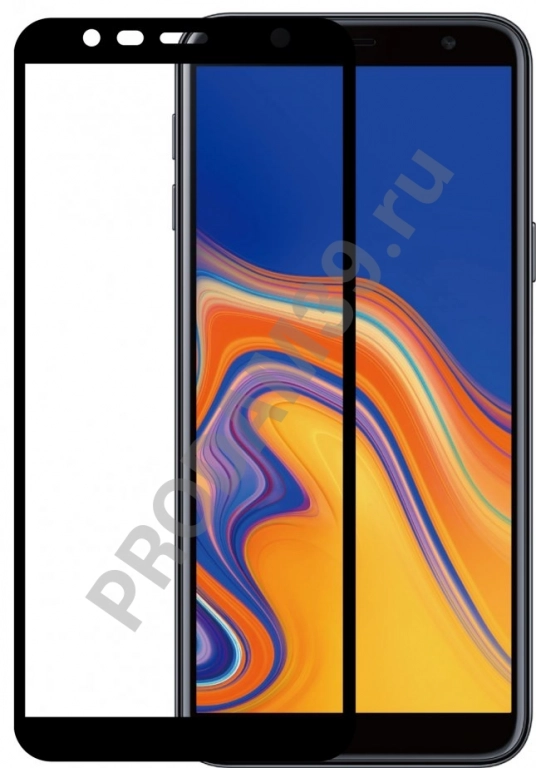 Стекло защитное для Samsung J4+ 2018 5D черное OEM