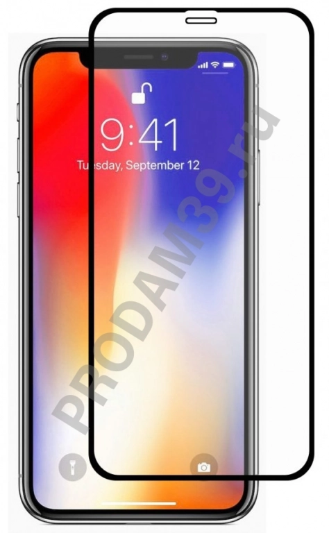 Стекло защитное для iPhone 11 Pro Max/ XS Max, черное, Baseus Edge