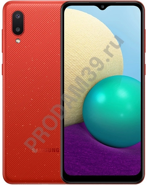 Смартфон Samsung Galaxy A02 32GB 2-SIM красный