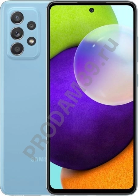 Смартфон Samsung Galaxy A52 4/128GB, синий