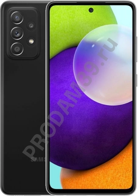 Смартфон Samsung Galaxy A52 4/128GB, черный