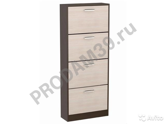 Обувница на 4 откидных, цвет венге