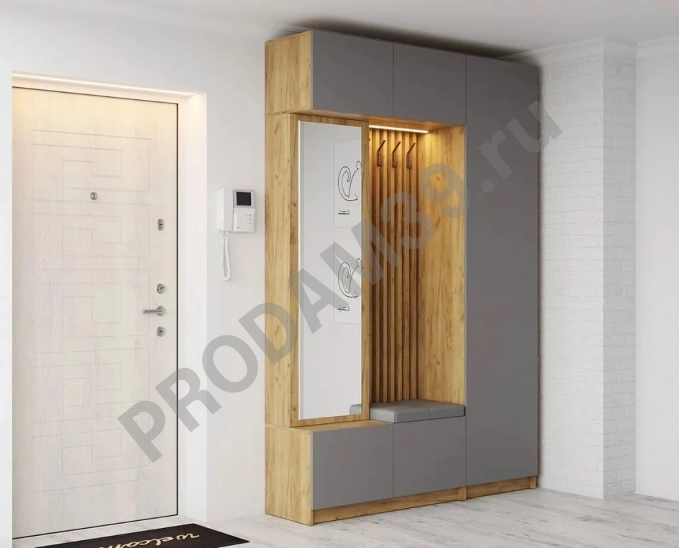 Прихожая Бостон 1 (серый)