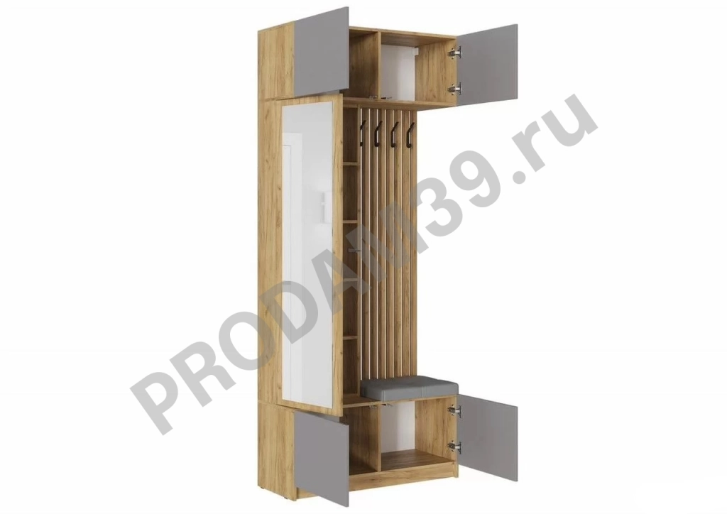 Прихожая Бостон 1 (серый)