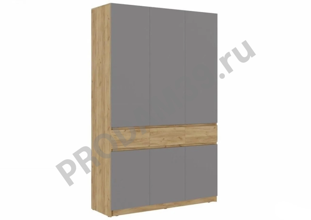 Шкаф Бостон 3 (серый)