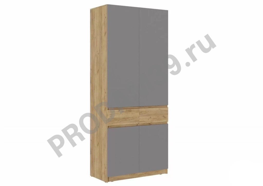 Шкаф Бостон 2 (серый)