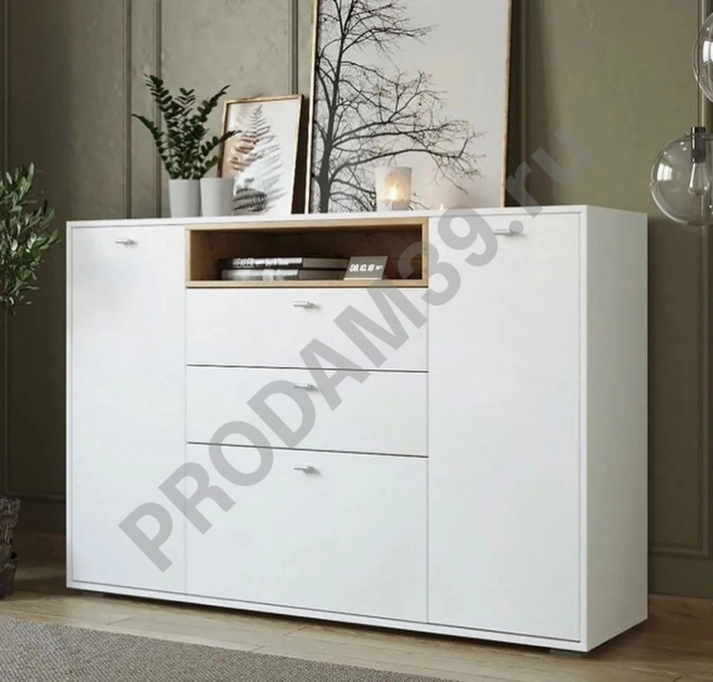 Комод Бостон (белый)