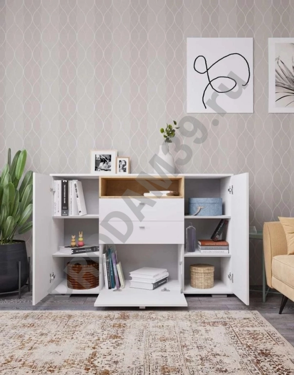 Комод Бостон (белый)