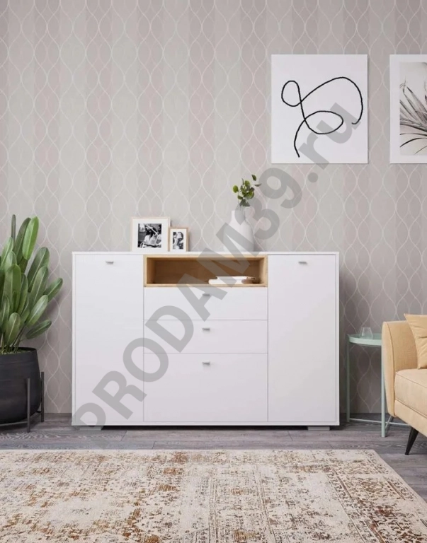 Комод Бостон (белый)