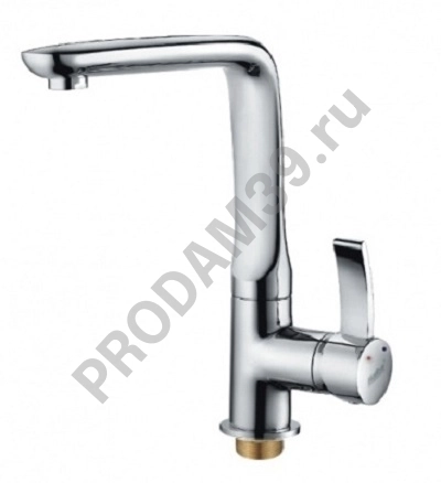 HB4076 смеситель однорычажный для кухни с гайкой хром