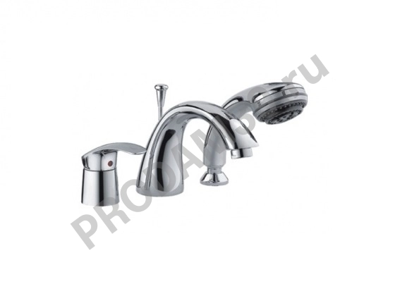 HB1121 смеситель однорычажный врезной на 3 отверстия для акриловых ванн