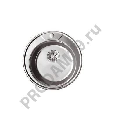 HB490 кухонная мойка круглая глянцевая d490х180мм