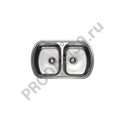 HB4980Т кухонная мойка двойная глянцевая 800х490х180мм