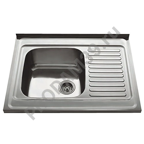 HB6080R кухонная мойка накладная глянцевая правая 800х600х180 мм