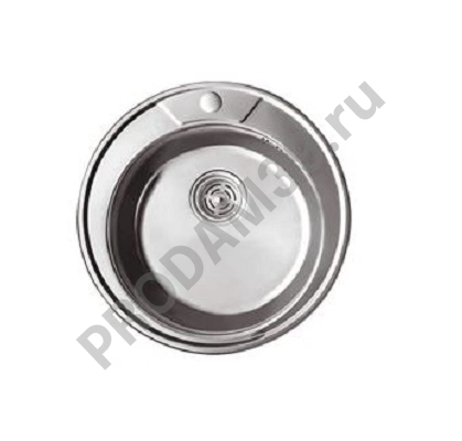 HBD490 Кухонная мойка круглая декор _490х180мм