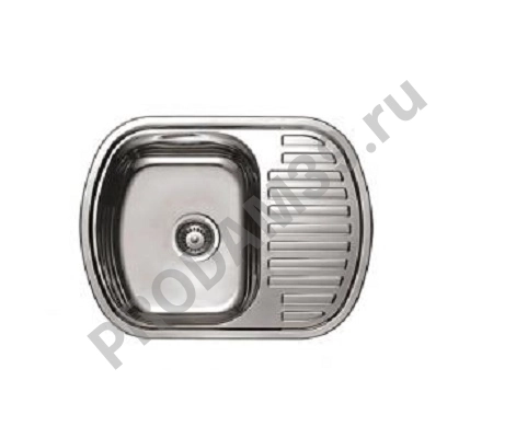 HBD4963 кухонная мойка с крылом декор 630*490*180мм